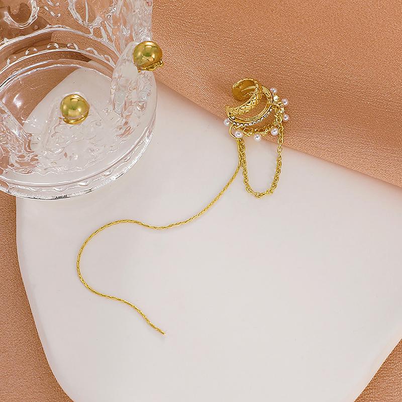 Luxury Elegant Ear Cuff For Women Girls Temperament Tassel Earrings Simple Without Piercing Clip Earrings Accessories Gifts