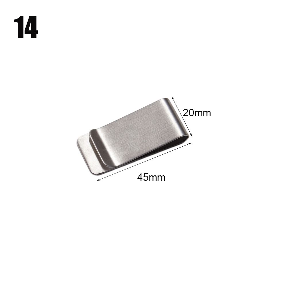 School Office Supply Stainless Steel Handmade Leather Brass Clips Stainless Steel Pen Holder Clip Journal Notebook Paper Folder