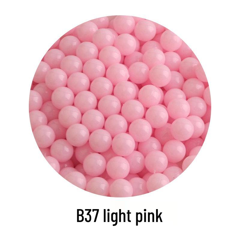 Şeker Rengi Plastik Boncuklar: Çocuk DIY Takıları, El Sanatları ve Oyuncak Tabanca Mermileri İçin Deliksiz Yuvarlak Zıplayan Toplar.