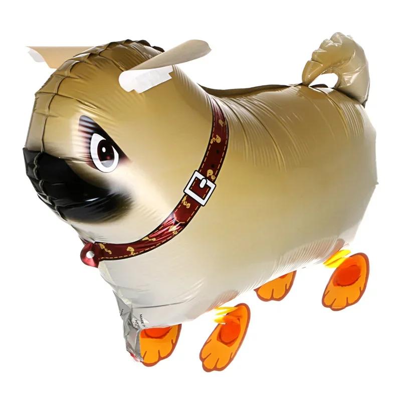Cute Walking Animals Foil Balloons Pet Cat Giraffe Dinosaur Frogs Walk Helium Balloon Baby Shower Birthday Party Decorations 1Pc