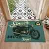 Simson Oldtimer Motorrad Teppich, geeignet für Wohnzimmer, Schlafzimmer, Spielzimmer, Computerraum und Heimdekoration.