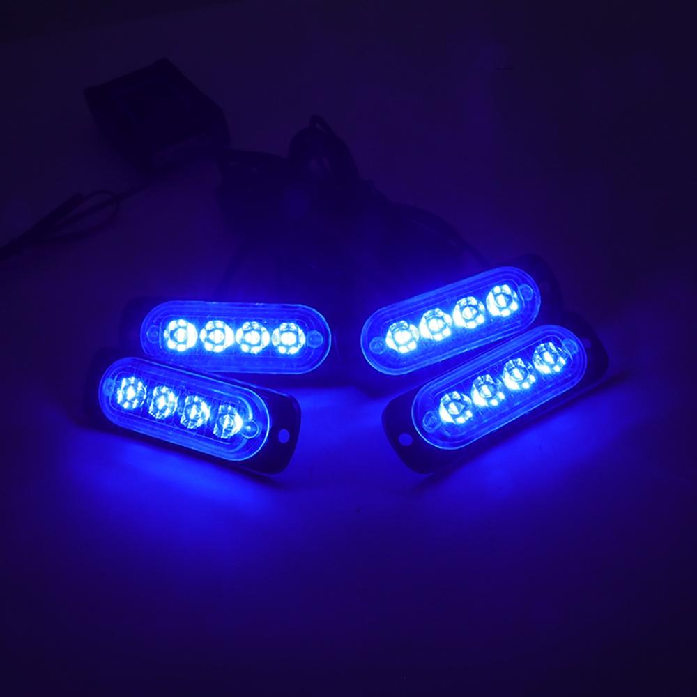 Wireless Grille Police Lights for Car Led Strobe Lights Automotive Flashing Warning Beacon 12V -24V Emergency Lamp for Vehicles