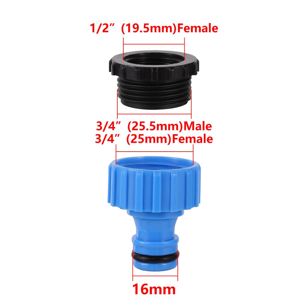 Fast Coupling Adapter with 4/7mm 8/11mm Hose Connector Drip Tape for Garden Irrigation Plastic Quick Connector Kits Tube Joint