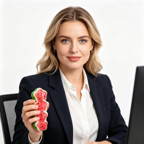 Watermelon Dessert Squeeze Toy Anti-Anxiety Slow Rising Food Squeeze Toy Relaxation Fidget Sensory Pinch Toy Summer Party Favors