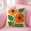 Bohemian Style Floral Cushion Cover Natural Linen Pillow Case DoubleSided Print Decorative Sofa Pillowcase Home Decor Gift