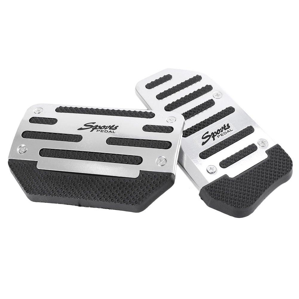 GZYF Universal Mini Car Pedal Set, Gas Pedal, Brake Pedal, Cover Panel, Durable, Aluminum,