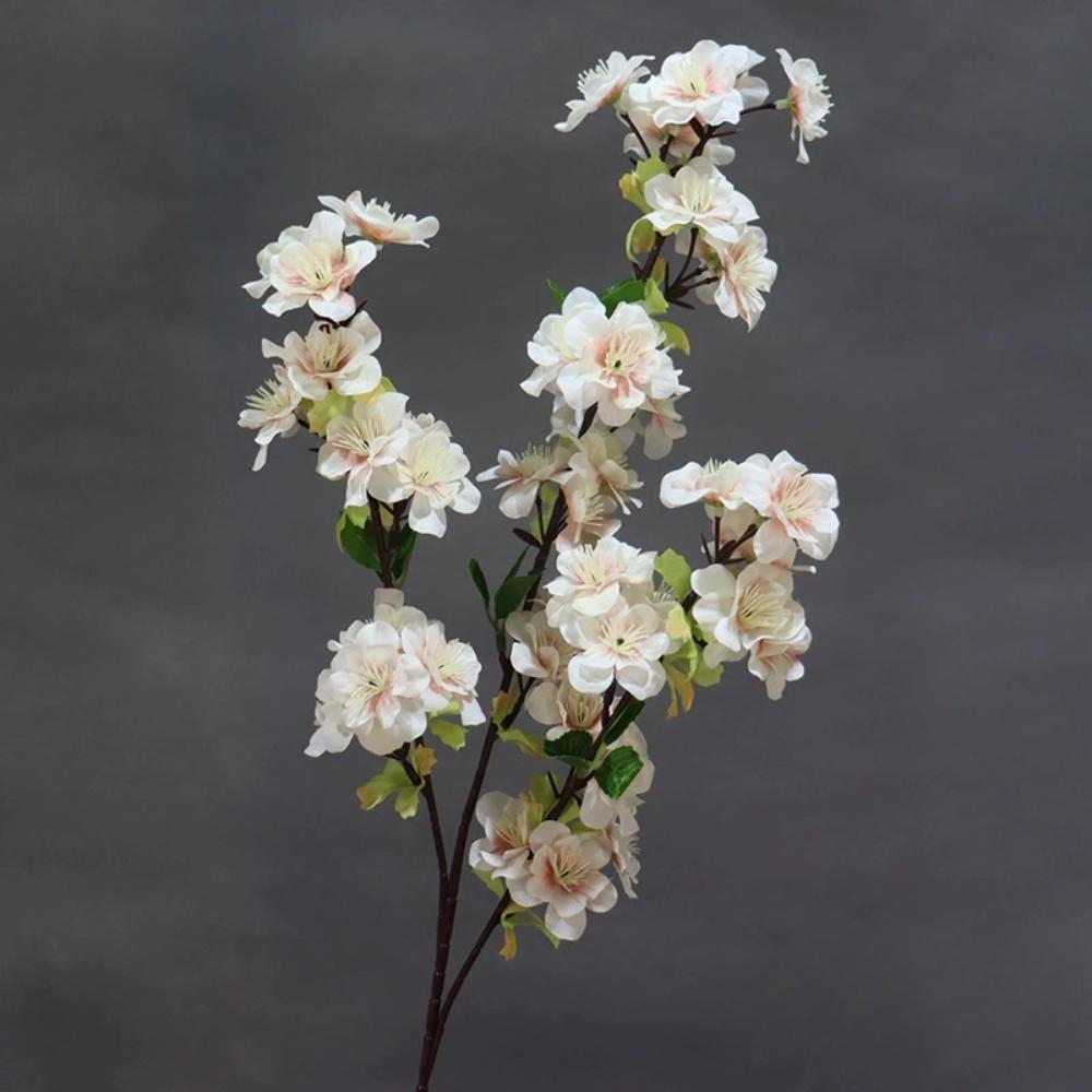 4 Pcs Cherry Blossom Branches Artificial Cherry Blossom Long Stem Artificial Flowers for Tall Vase Silk Cherry Blossom Tree Stems Spring Home Decor