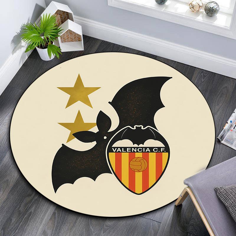 Valencia CF Round Area Rug,Carpet Rug for Living Room Bedroom Sofa Playroom Decor,Non-slip Floor Mat