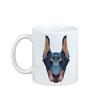 Doberman, Dobermann I -Kubek Ze Zdjęciem I Napisem Geometryczny Pies Art-Dog