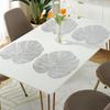 Heat Resistant Leaf-shaped Placemat Monstera Leaf Placemat  Anniversary Celebration