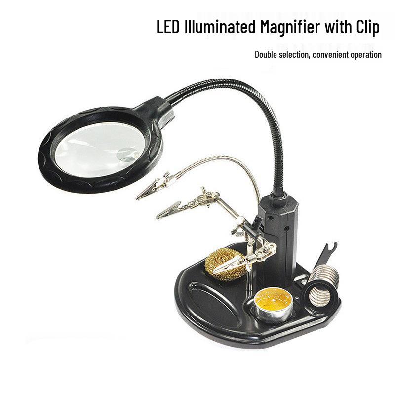 LED Magnifier with Light for Circuit Board Repair and Inspection
