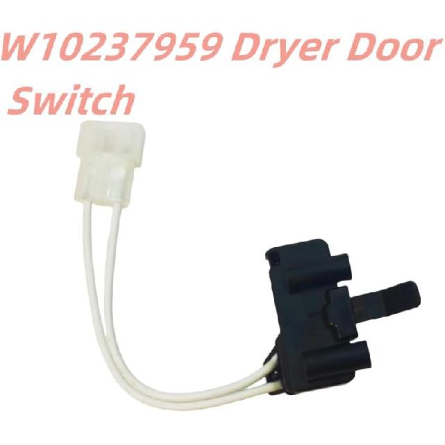 Dryer Door Switch W10237959 Compatible with Whirlpool Kenmore Amana Roper Maytag Dryer, Replaces W10237959 AP6017525 1548433 PS11750824