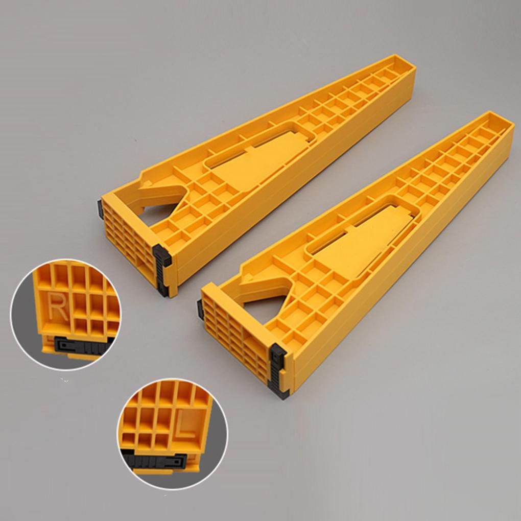 2 Pieces Drawer Track Installation Jigs Positioner Aid Office Cabinet Mounting Professional Accessories Locking