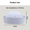 Fashion Stripe Cosplay Sailor Hat Comfortable Breathable Stage Performance Hat Thin Lightweight Beret Unisex