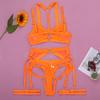 Rusa European & American Summer Fashion Hollow Out Bandage Cross Lingerie Body Shaping Set CT0930