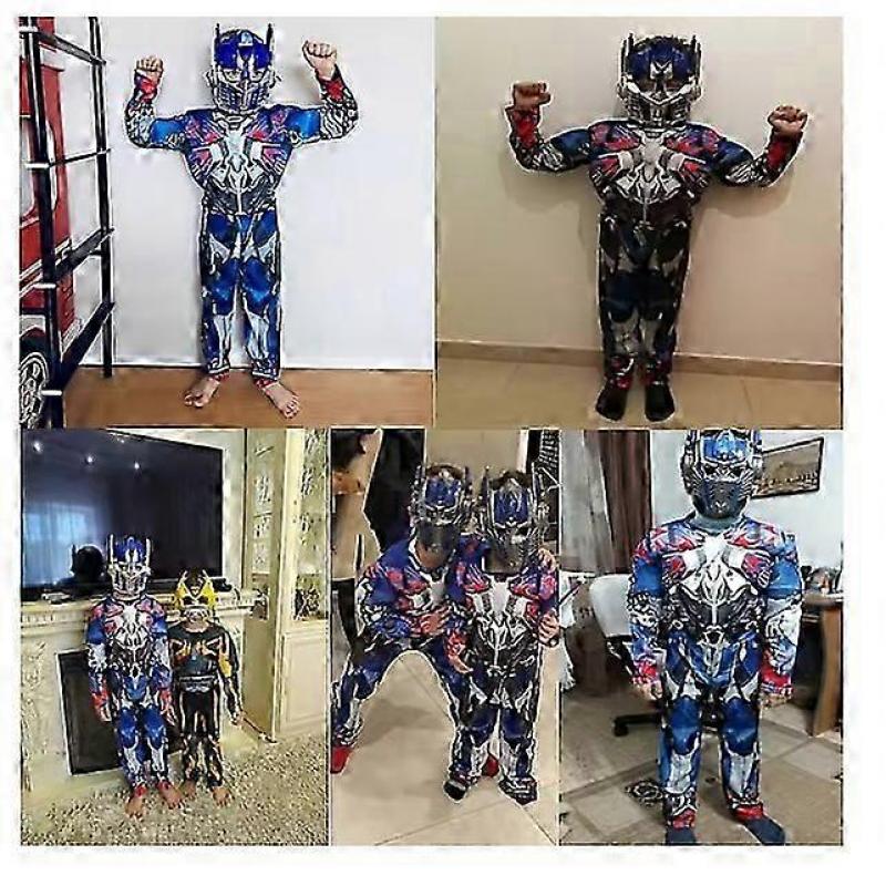 Disguise Optimus Prime Costume Muscle Transformer Costumes for Boys Padded Character Jumpsuit