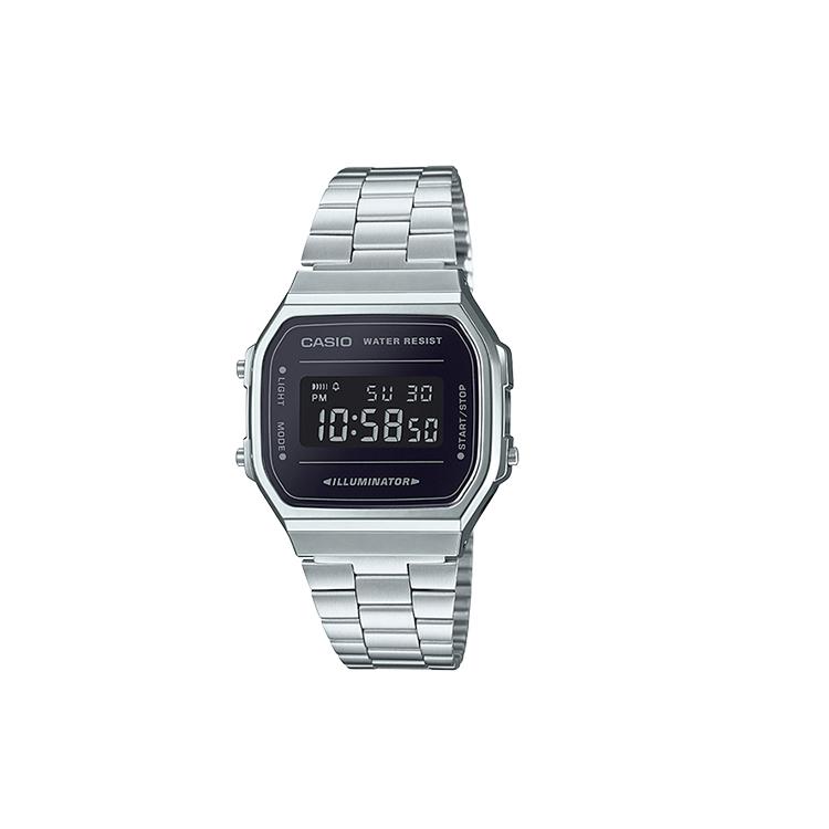 CASIO Unisex VINTAGE Series Black Watch A168WEM-1 A168WEM-1