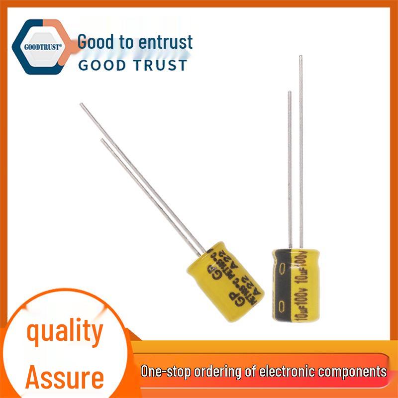 Aluminum Electrolytic Capacitor 10uF 100V 6.3x9mm