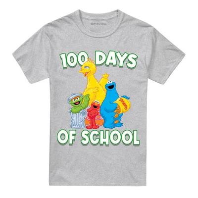 Sesame Street Unisex Adult 100 Days Of School T-Shirt