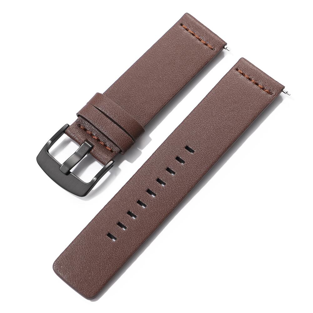 18/20/22/24mm Watch Band Quick Release Leather Strap for Samsung Galaxy Watch 3 Active2 40 44mm for Huawei Watch Gt 2 WatchBand