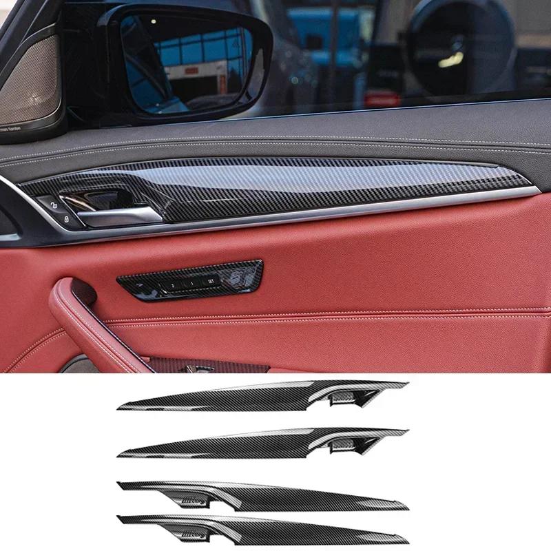 Für BMW 5er G30 G38 2018-2023 Kohlefaser Mittelkonsole Armaturenbrett Panel Abdeckung Zierleisten Aufkleber Innenraum Tuning Zubehör