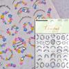 5D Mini Flowers Colorful Wreath Daisy Delicate Shiny Rhinestone Spring Self Adhesive NailArt Decorations Stickers Manicure Decal
