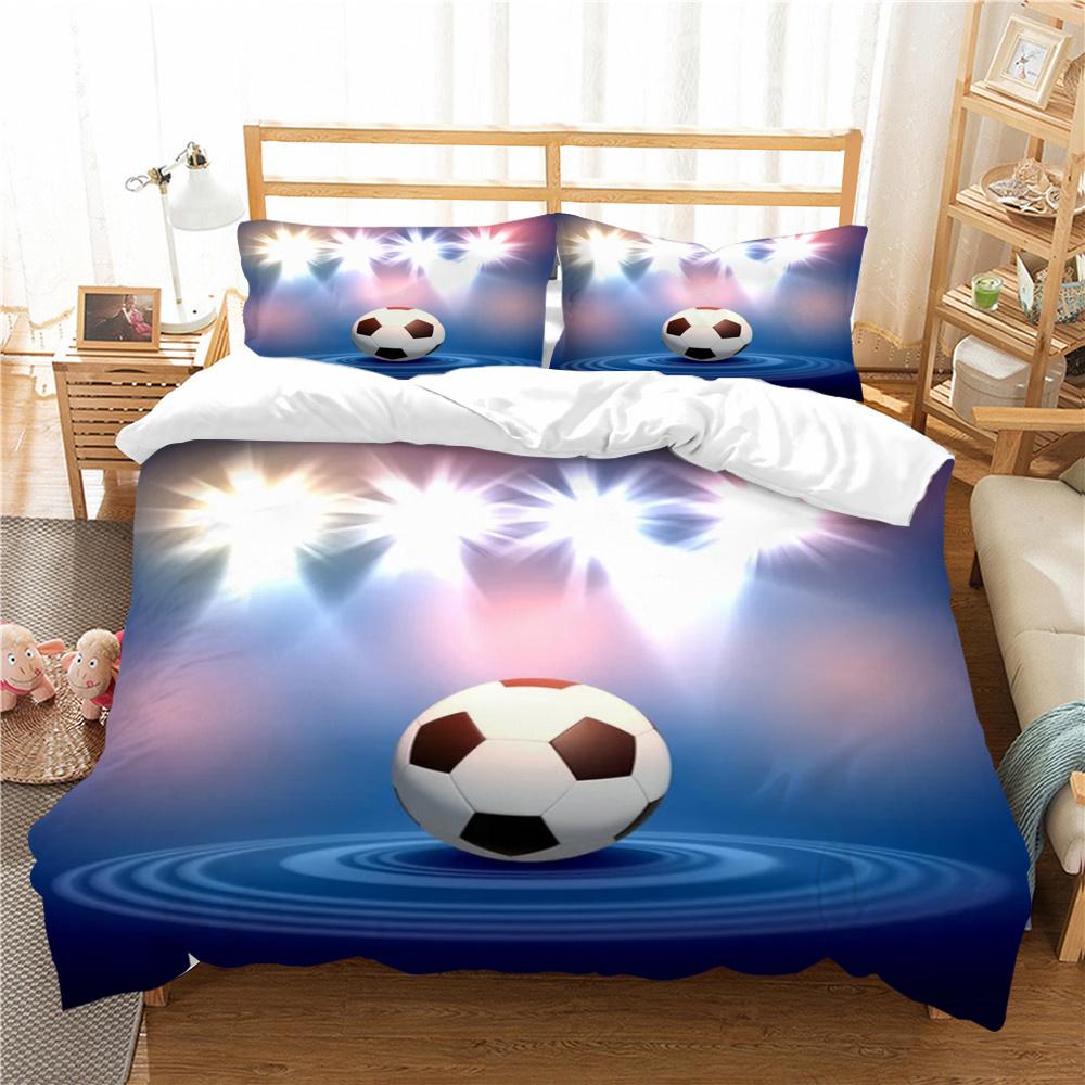 Soccer Duvet Cover Sports Style Home Bedspreads King Queen Size Bedding Fashion Quilt Cover Woman Man Bedding Sets