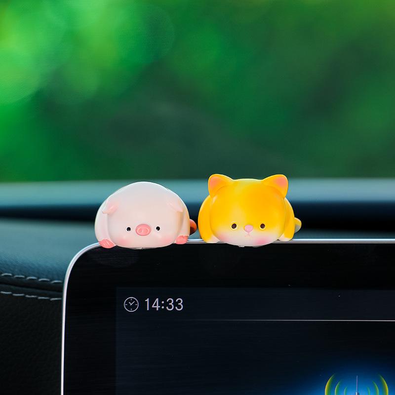 Cute Cartoon Animal Car Console Ornament & Screen Decoration