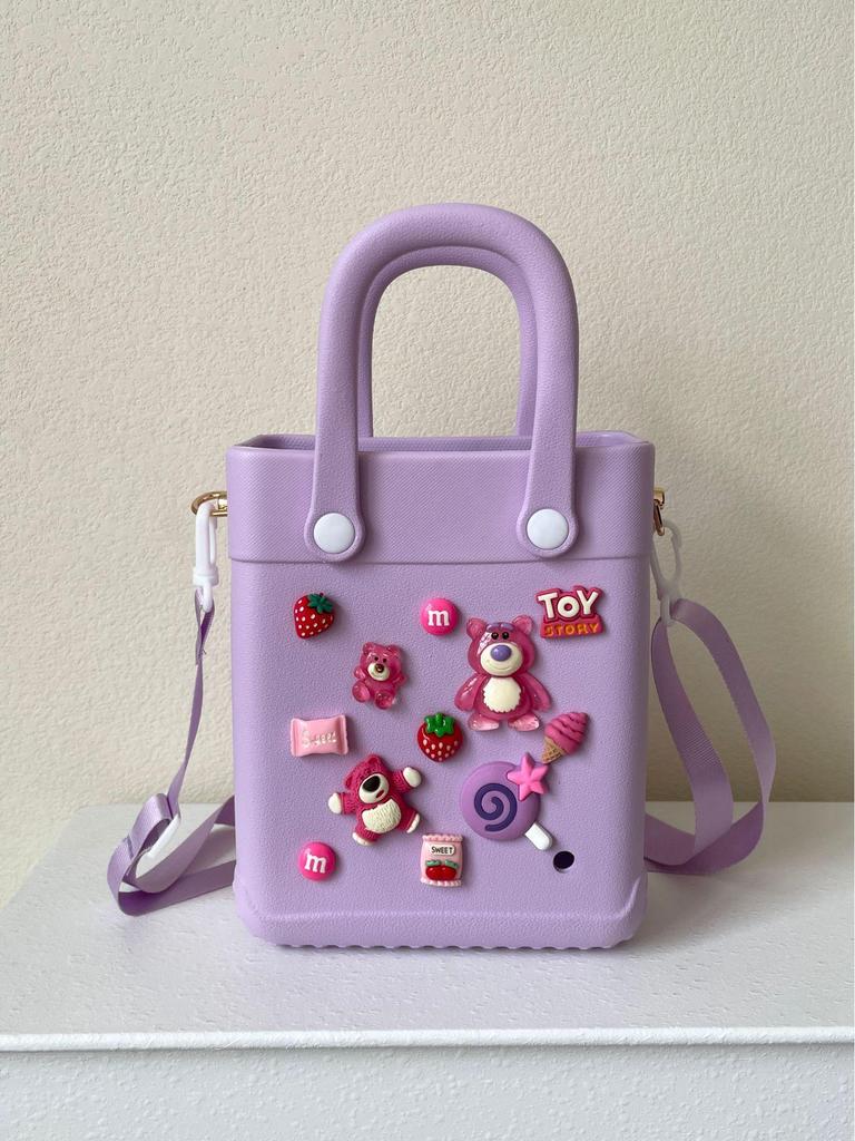 Women's 2024 EVA Portable Commuter Handbag - Small Square Storage Hole Bag