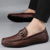 Fashion Classic Male Driving Shoes All-match Men's Dress Shoes Genuine Leather Men Casual Shoes New Slip On Formal Loafers Men Moccasins
