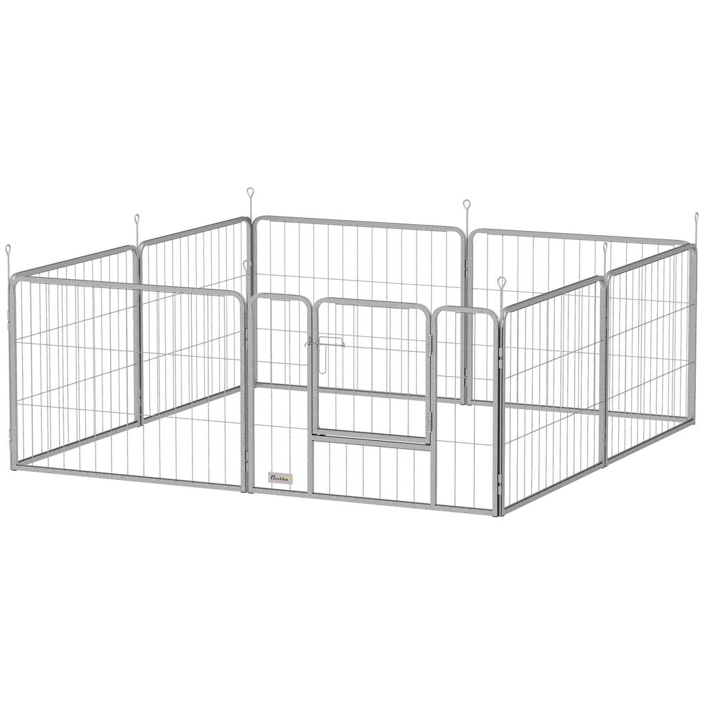 Pet Enclosure, Dog Fence, Pet Playpen, Flexibly Adjustable, Stainless Steel
