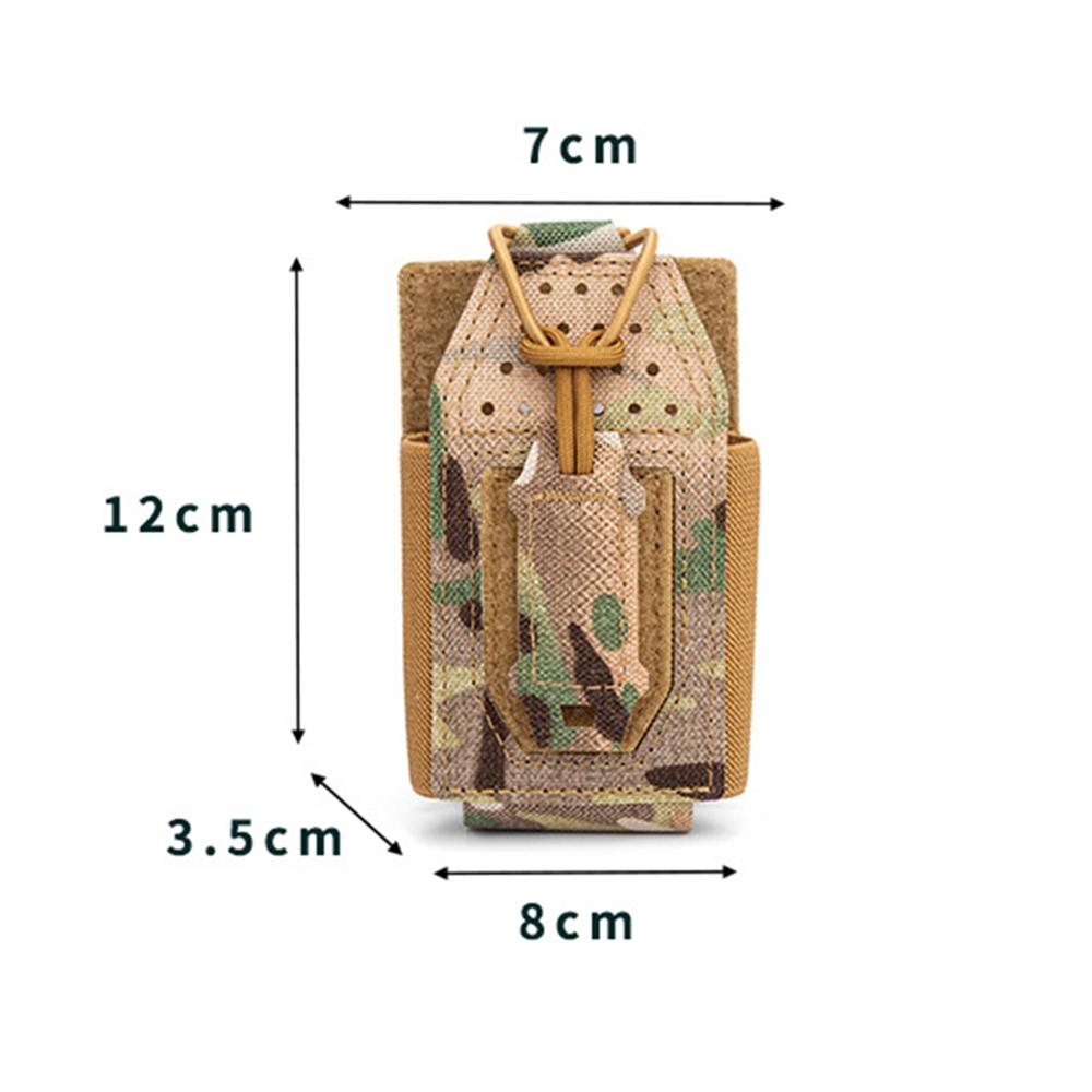 Tactical Radio Pouch Universal Radio Holder Molle Mounted Bungee Cord for Walkie Talkie Motorola BaoFeng UV-5R BF-F8HP