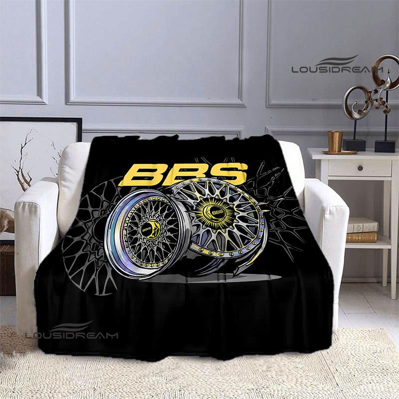BBS LOGO printed blanket Picnic blanket Warm Flannel blankets Outdoor Blanket Home bed linings blankets for beds Birthday Gift