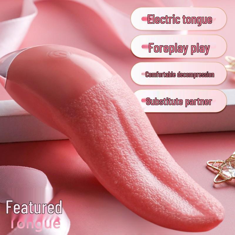 Electric Vibrating Massager for Women - Dual Licking Tongue with Warming Feature
