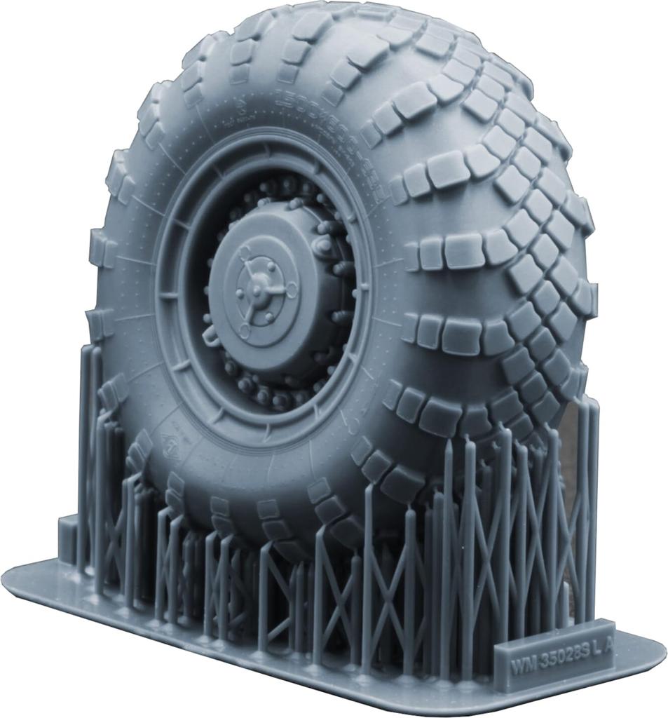 Wheel Set Meng Model and Plastic Model Parts SCXWM35028S Scale-X 1/35 MAZ-543/MAZ-7310 V-203 Self-Deforming (9 Pieces) (For Trumpeter) (Military)