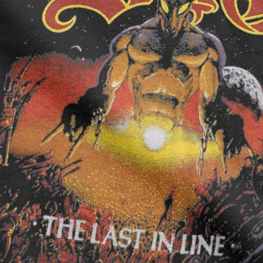 Tricou Unic Dio The Last In Line Tour pentru Bărbați Gât Rotund 100% Bumbac Tricou cu Mânecă Scurtă Îmbrăcăminte Mărimi Mari
