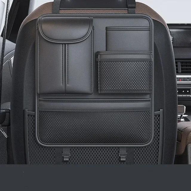 Neues Auto Top Qualität Sitzlehnen-Organizer Große Kapazität Aufbewahrungstasche Multifunktional PU-Leder Mehrere Taschen Auto Organizer Tasche