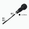 VESSEL Ball Grip Interchangeable Screwdriver Phillips Phillips and Phillips 3 (with 2, 1, Bits) 220W-123