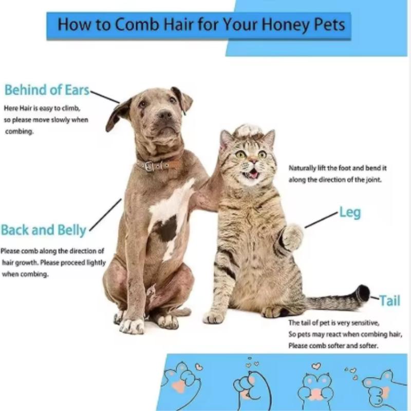 Dog Hair Remover Brush Cat Dog Hair Grooming And Care Comb For Long Hair Dog Pet Removes Hairs Cleaning Bath Brush Dog Supplies