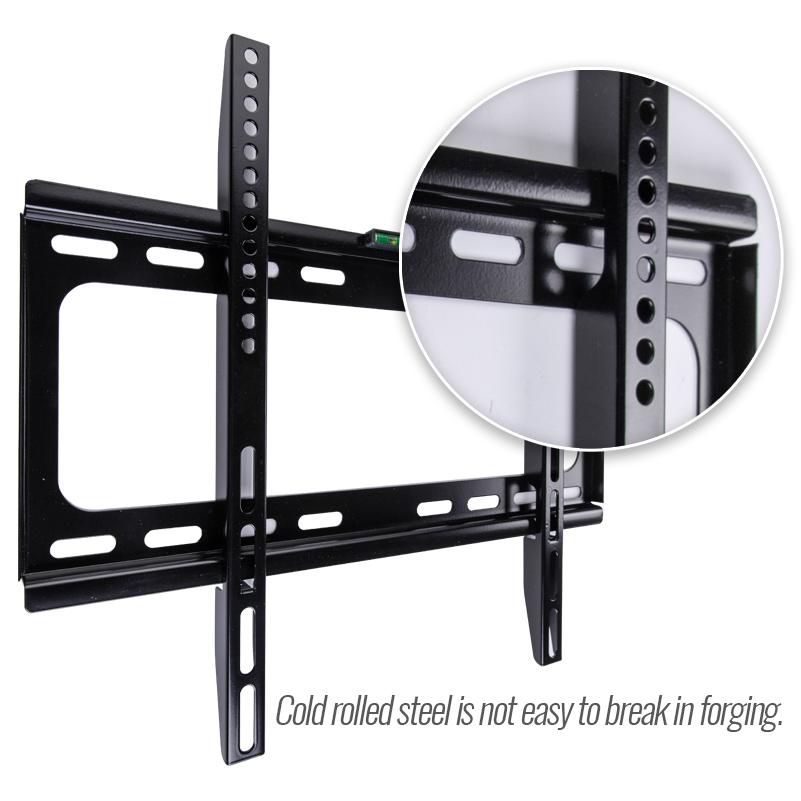 Universal TV Wall Mount Bracket for Most 26-55 Inch LED Plasma TV Mount Up To VESA 400x400mm and 110 LBS Loading Capacity