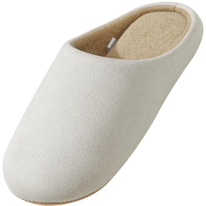 Japanischer Stil Home Silent Soft-Sole Hausschuhe Paar Home Office Rutschfeste Hausschuhe Damen Vier-Jahreszeiten-Holzboden Herren
