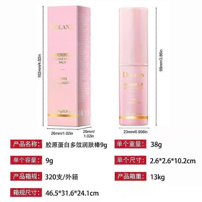 Wrinkle Bounce Multi Balm Stick | PDRN Collagen Wrinkle Stick | Anti-wrinkle Face Eye Body Hydrating Face Moisturizer, Balm Stick Skin Collagen Moistu