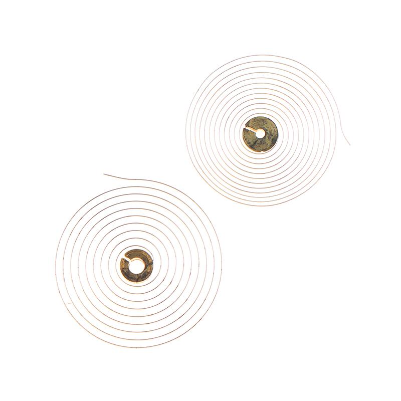 Componentes de despertador mecánico Piezas de despertador Volante de balance y espiral de volante Espiral de volante original Espiral de volante de péndulo completo