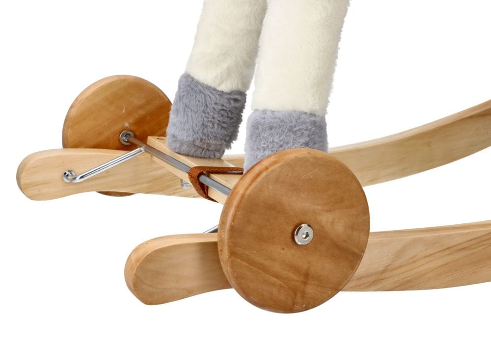 Adam Toys Golden Unicorn - Rocking Horse Ride-on 2-in-1