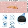 Large gaming mouse pad with cute paw print design,anti slip rubber base,computer desktop accessory suitable for PC gaming office