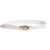 Women's 2.5cm Double Buckle Chain Elastic Waist Belt for Dresses
