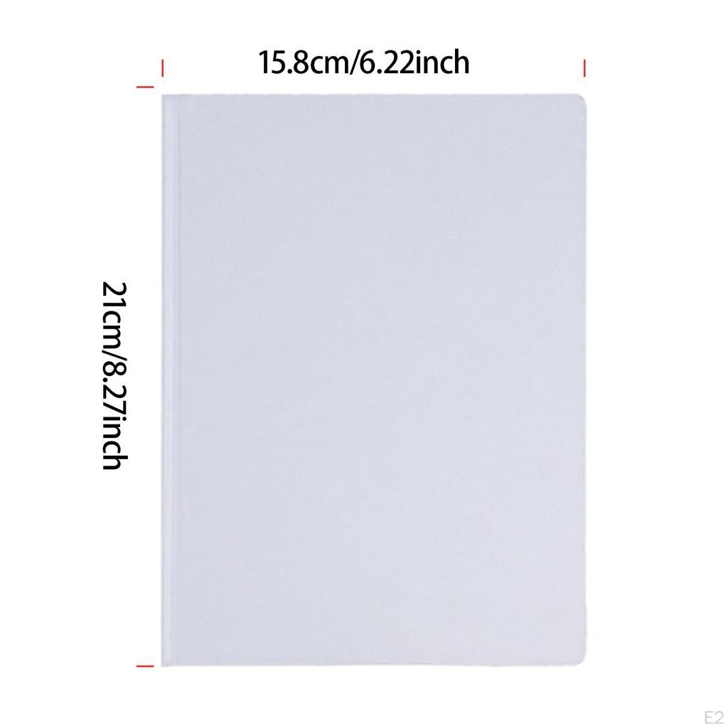 10 Blank Hardcover Notebooks for Children, Unlined Pages, Portable And Practical DIY White