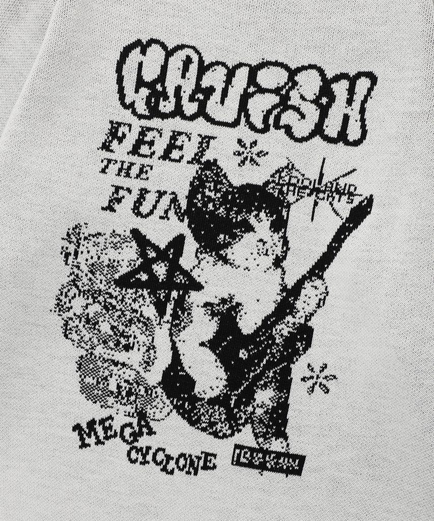 CAVISH Mega Cyclone Knit Sweater Ivory(Cv2Efuk601A)