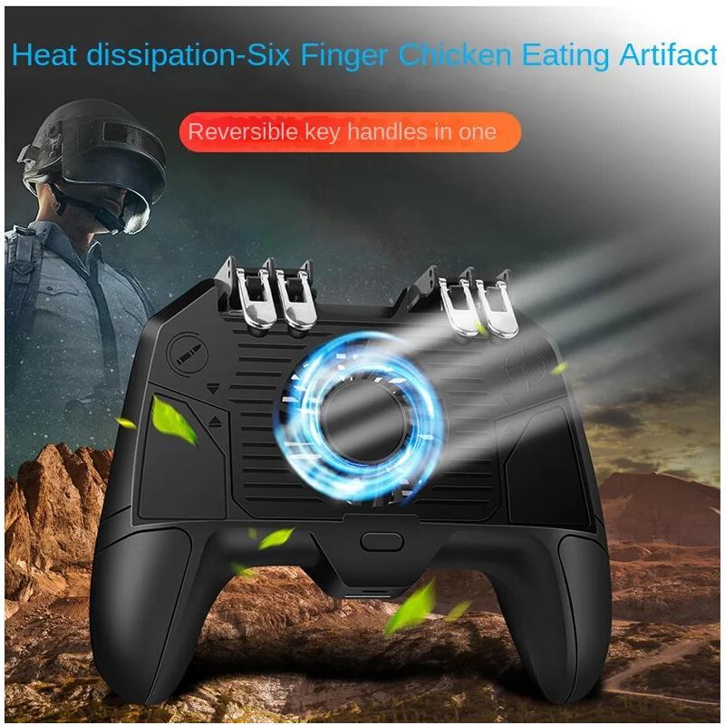 Controller Universale per Giochi su Dispositivi Mobili con Ventola di Raffreddamento Design 2-in-1 Batteria Ricaricabile Integrata da 2000mAh 4000mAh per Telefoni Larghezza 72-98mm
