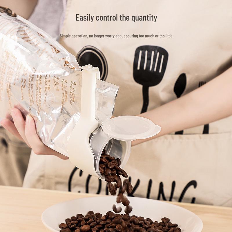 Extra-Large Caliber Food Bag Sealing Clip with Moisture-Proof Spout for Cereal Preservation